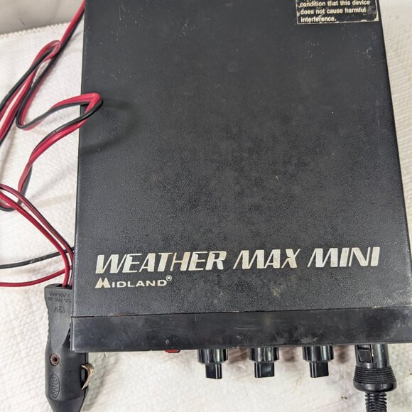Vintage Midland Weather Max Mini 40 channel CB & VHF Radio Model 77-116 READ - Picture 4 of 15